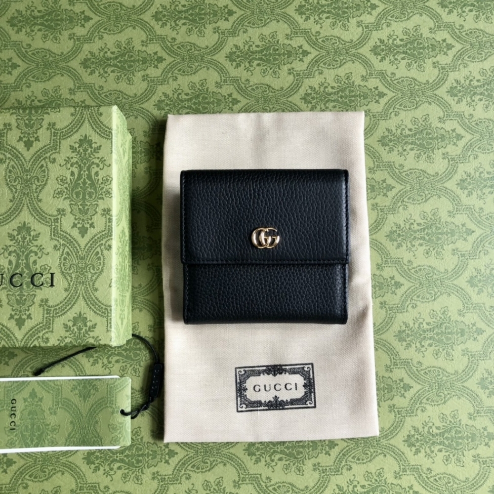 gucci gucci three fold bag wallet